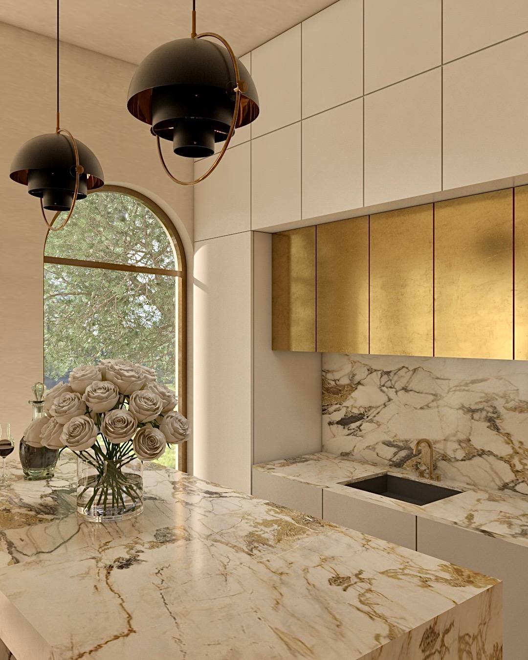 Modern Kitchen Design - 3D Visualization-5