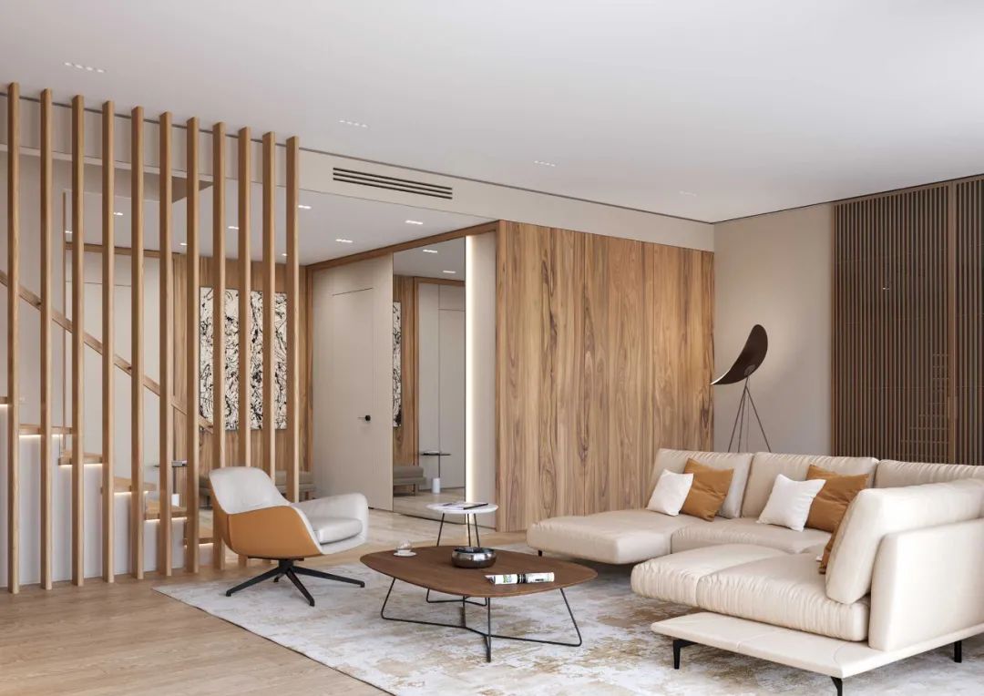 胡桃木打造现代简约豪宅丨Ab Architects-8