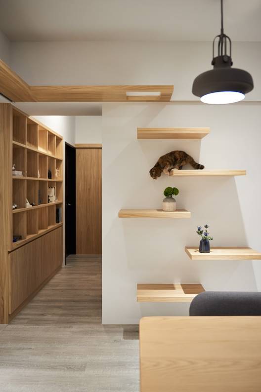 台北 90㎡现代家居,人猫共融的生活空间-35