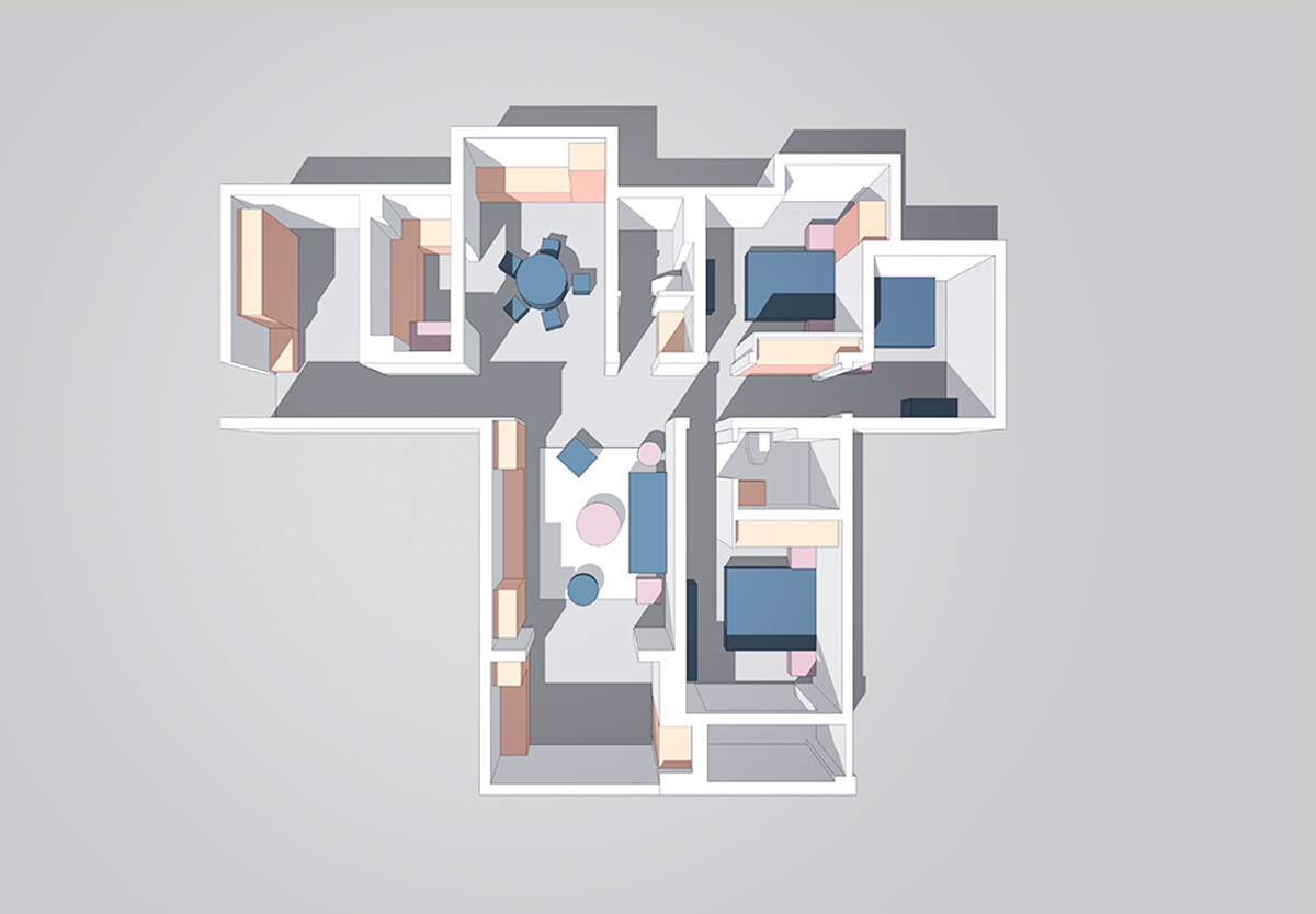 晓安设计 · 虞夏浅梦,融于质感的灰调美式-17