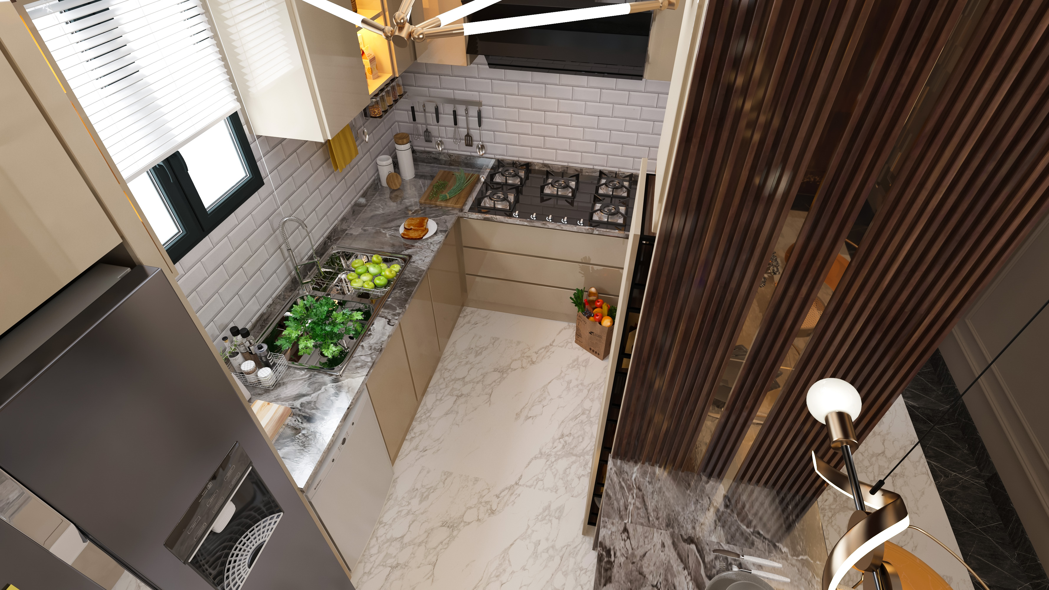 living room with open kitchen-12