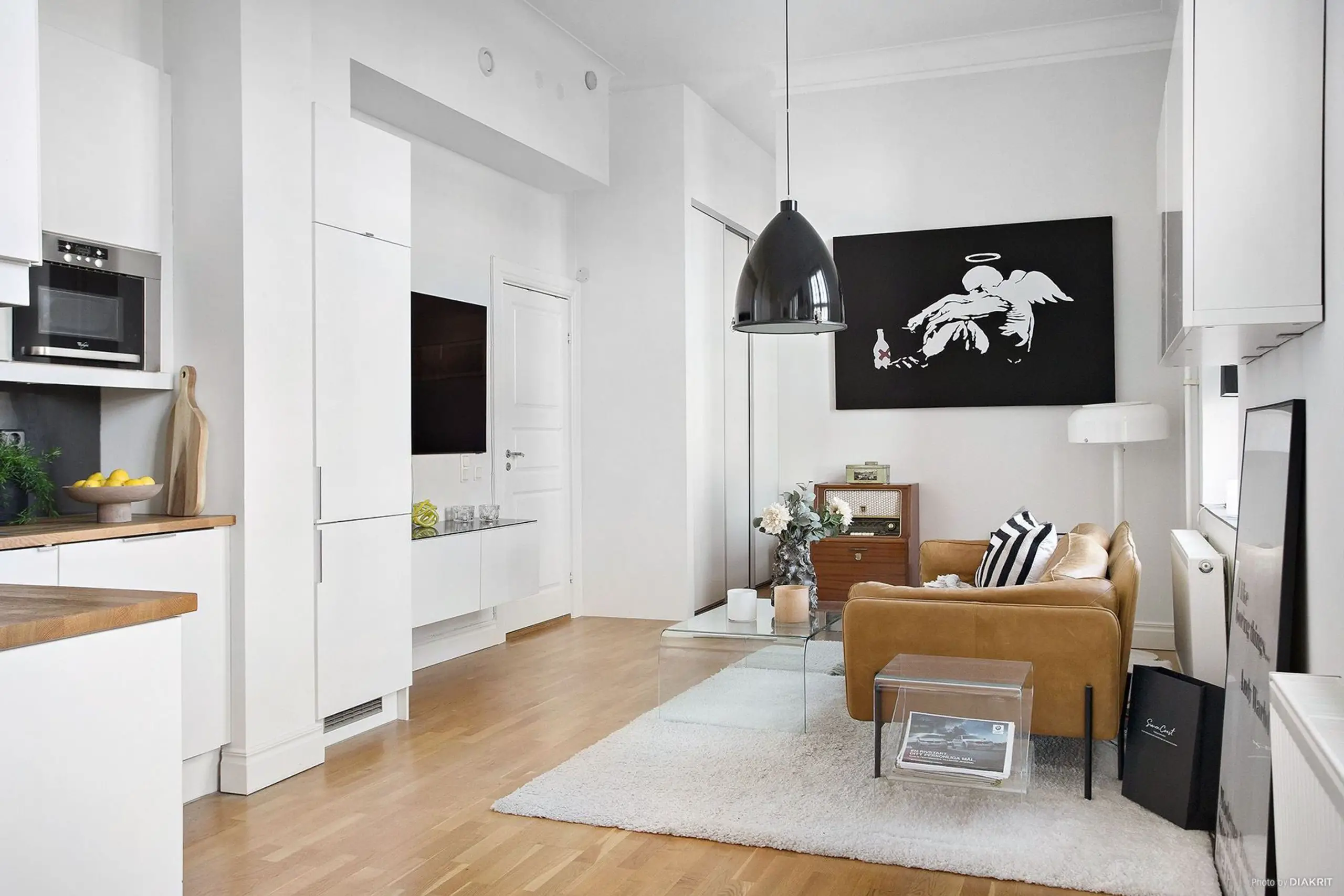 无门卧室设计，39m2 一居室焕发新活力-3