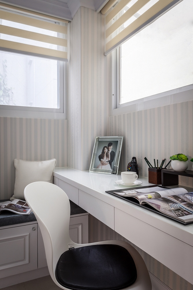 丰越设计打造现代原木金属风格样板间-22