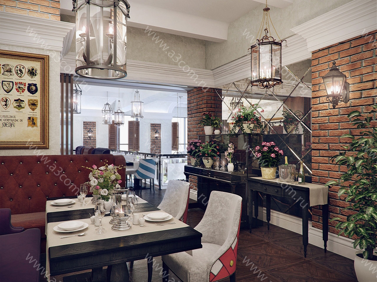 意大利风格餐厅设计丨俄罗斯莫斯科丨Атриком-3