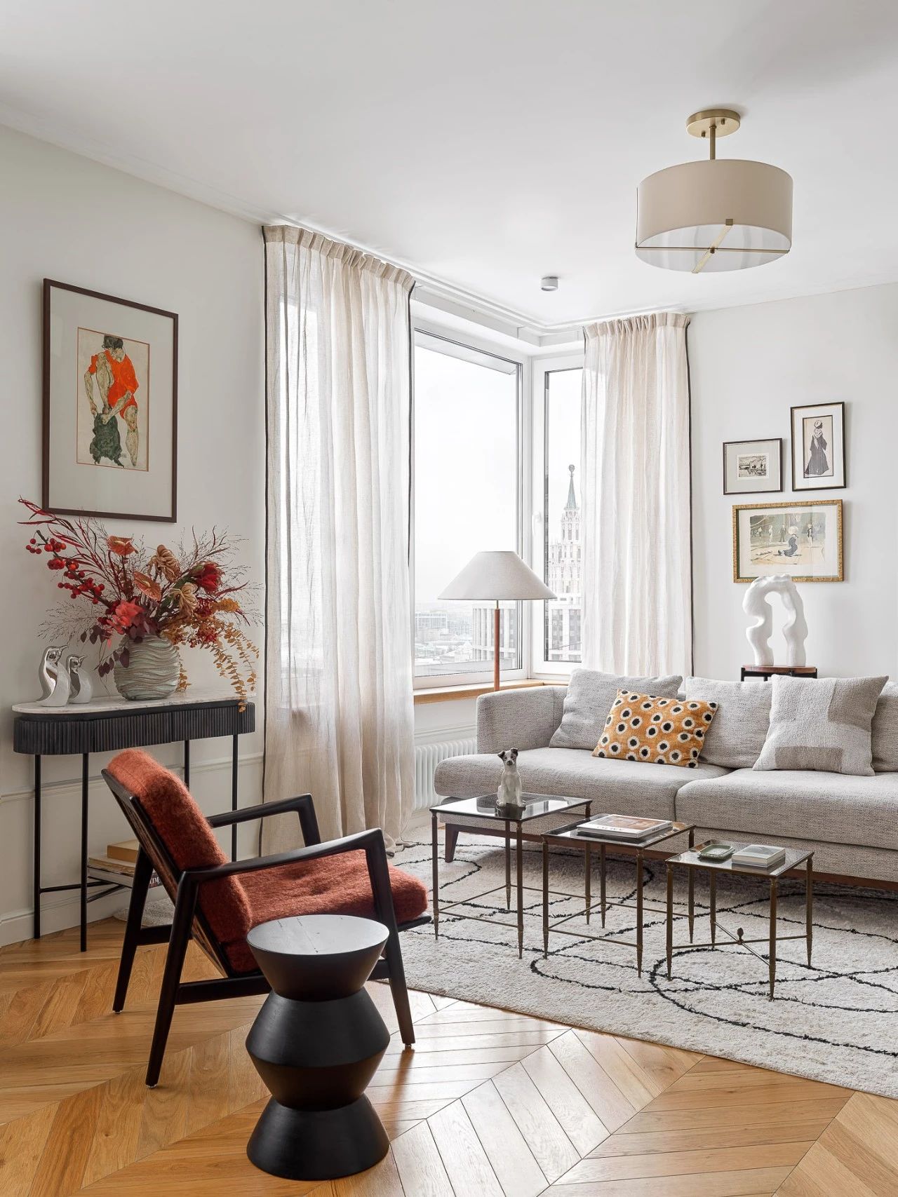 57㎡优雅空间设计丨法国丨Katya Rudner-5