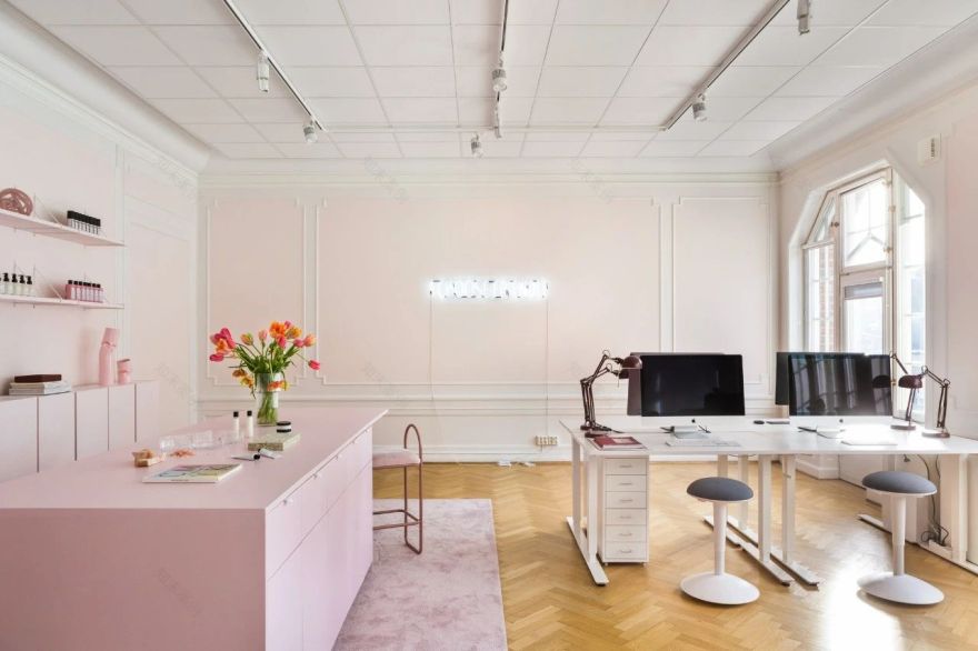 波浪式美发沙龙空间丨艺硕设计-32