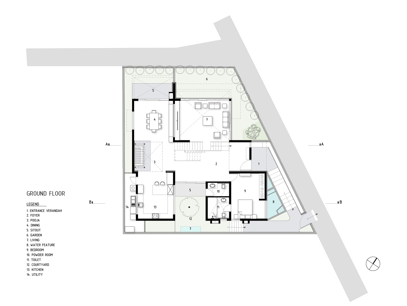 绿意盎然的北班加尔住宅丨Funktion Design-6