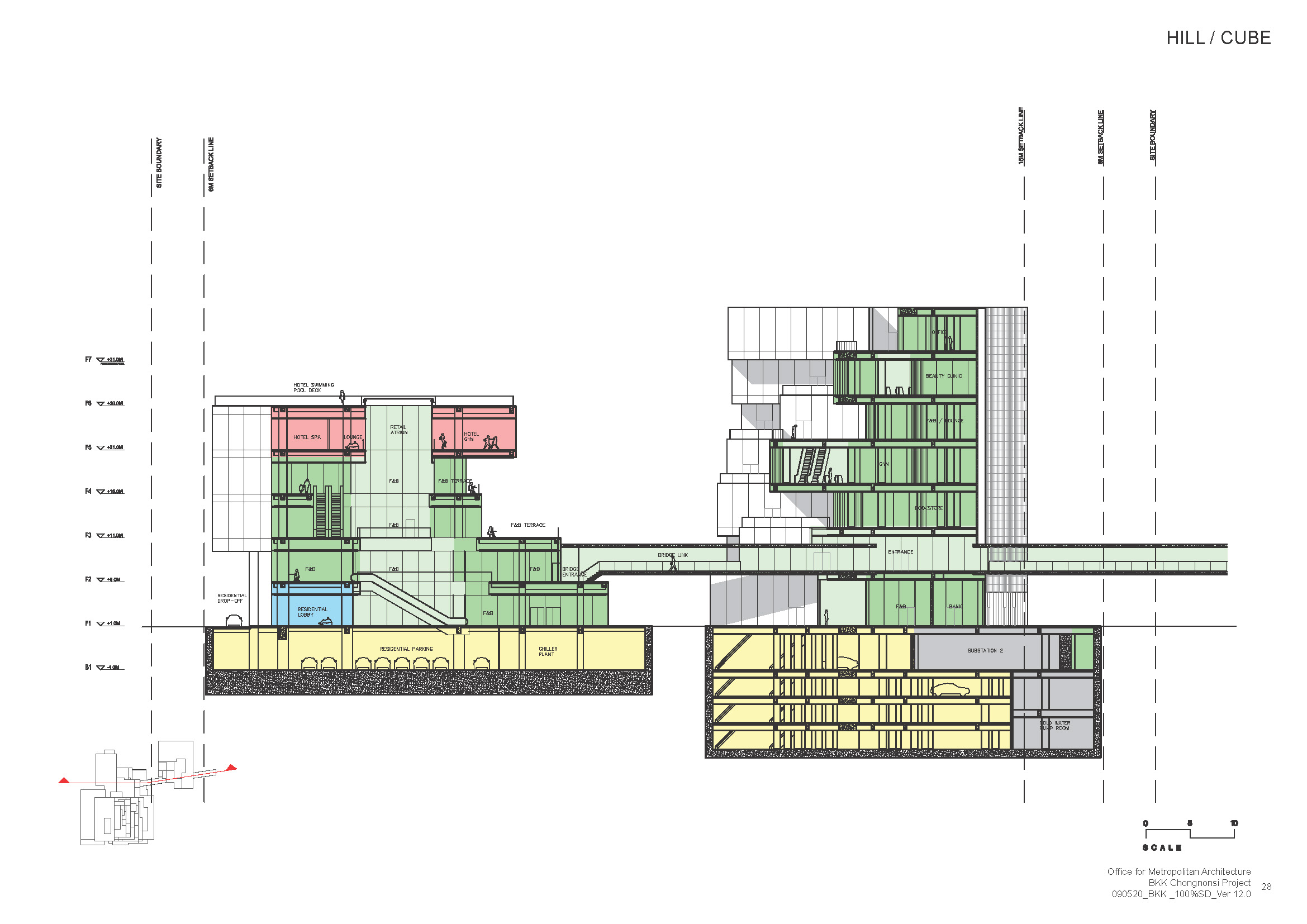 玛哈纳空塔（通常该建筑又名曼谷垂直花园曼谷画框，常见中文名还有通天塔 ，最准确名称以当地官方为准 ） 丨泰国曼谷丨OMA-37