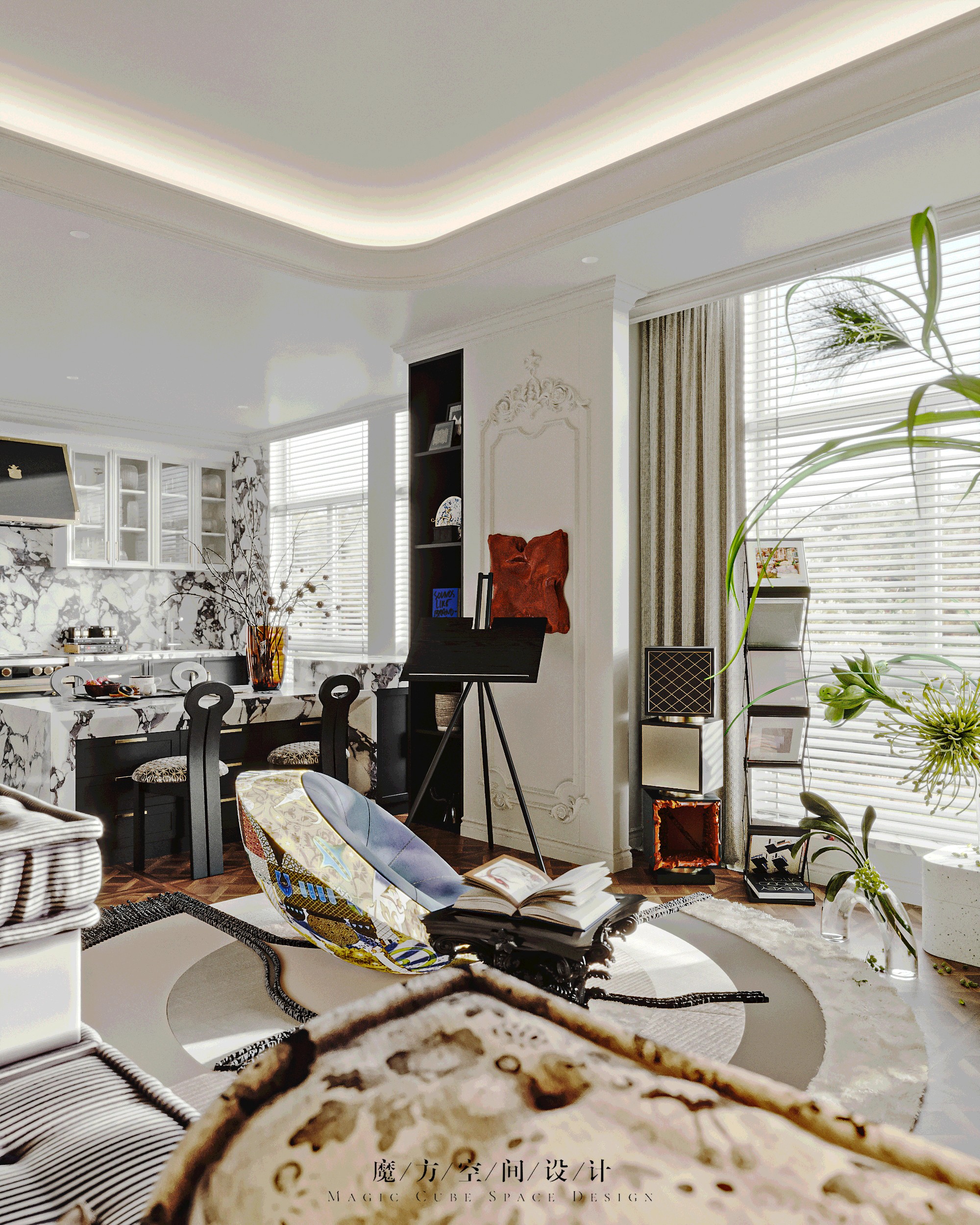 天津•法式复古住宅设计项目丨中国天津丨魔方空间设计-24