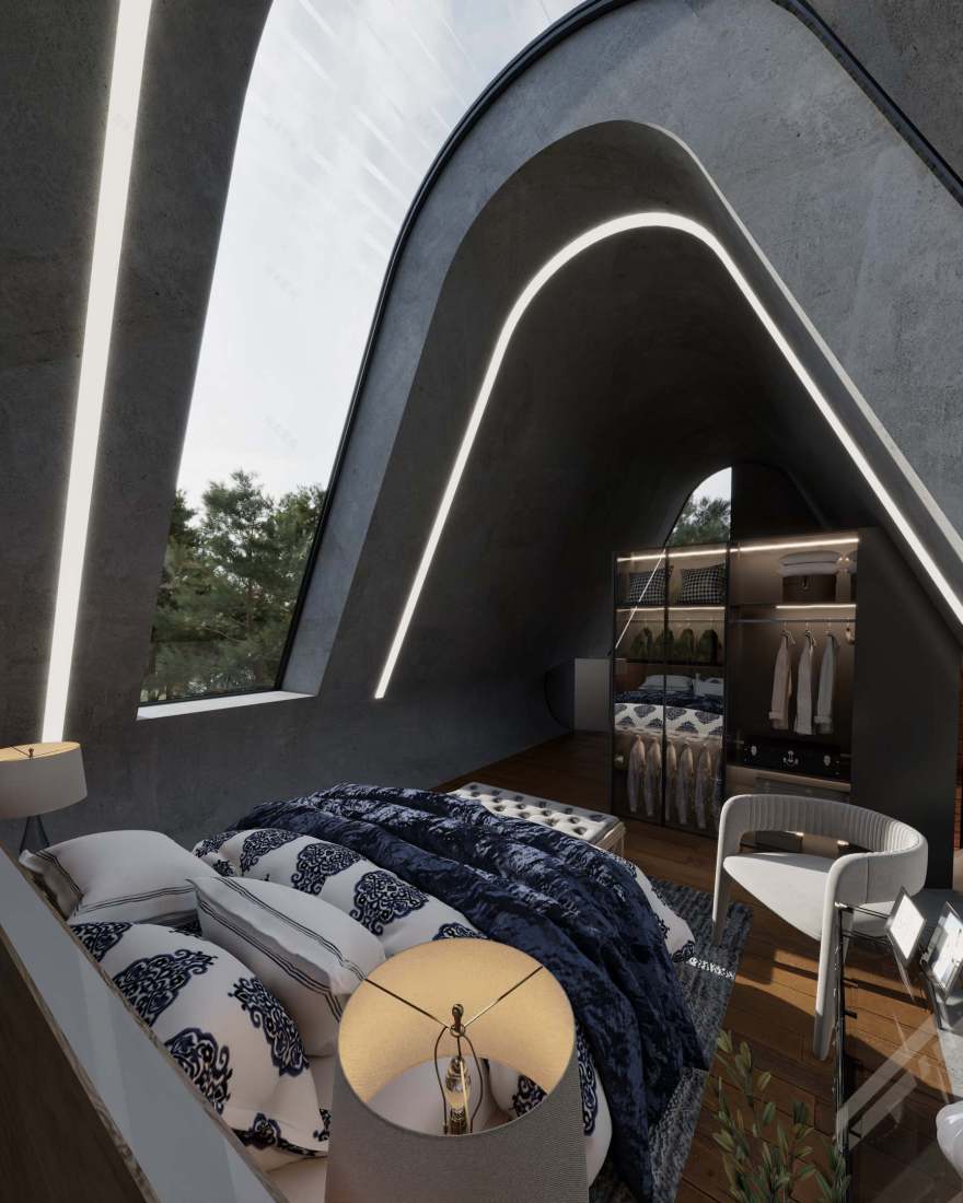 混凝土绿洲 A 形框架小屋设计丨加拿大温哥华丨Rabani Architectural Studio-31