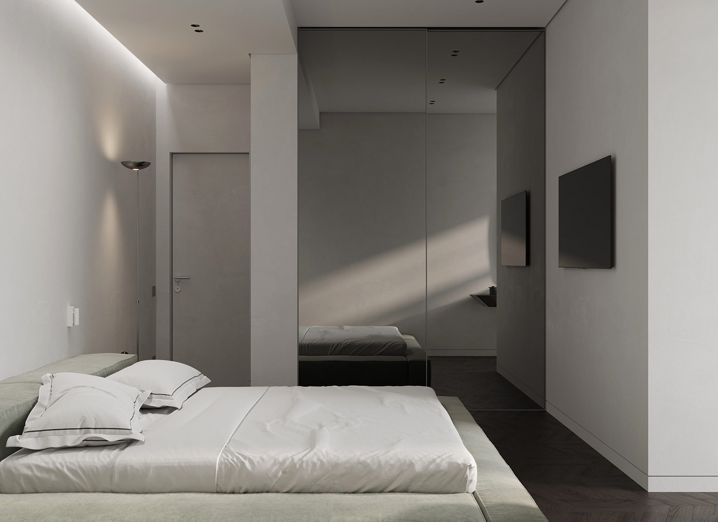 70㎡中性简约空间设计-8