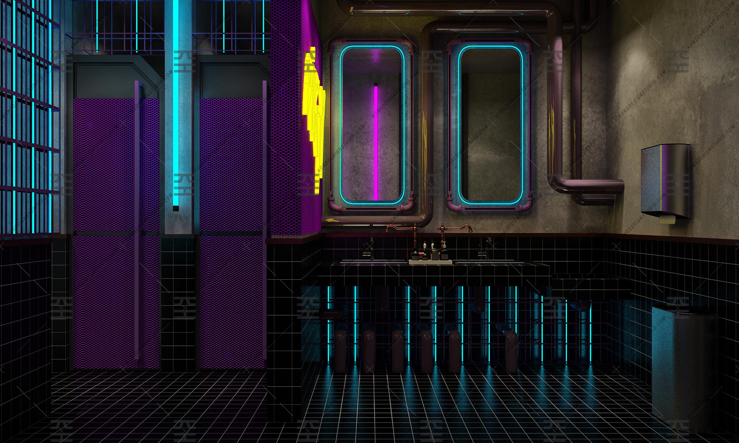 19/ Cyberpunk Bar Concept-15