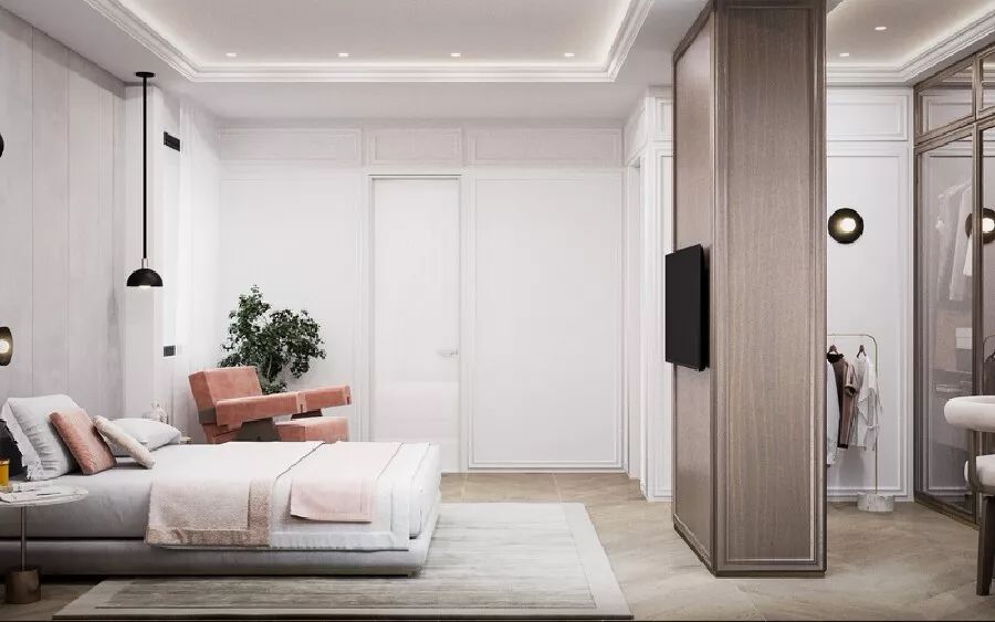 现代奢华住宅设计,精致多变、色泽温馨柔和-68