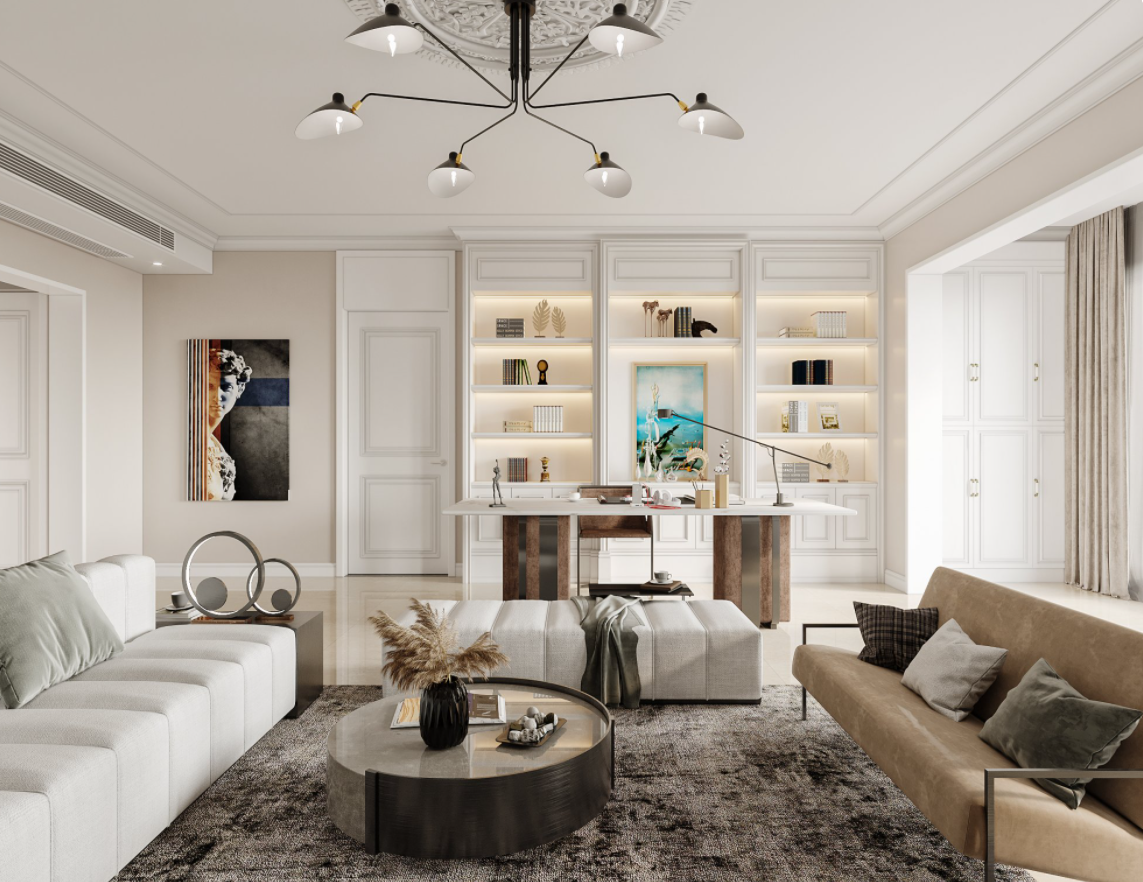 法式轻奢别墅设计-11