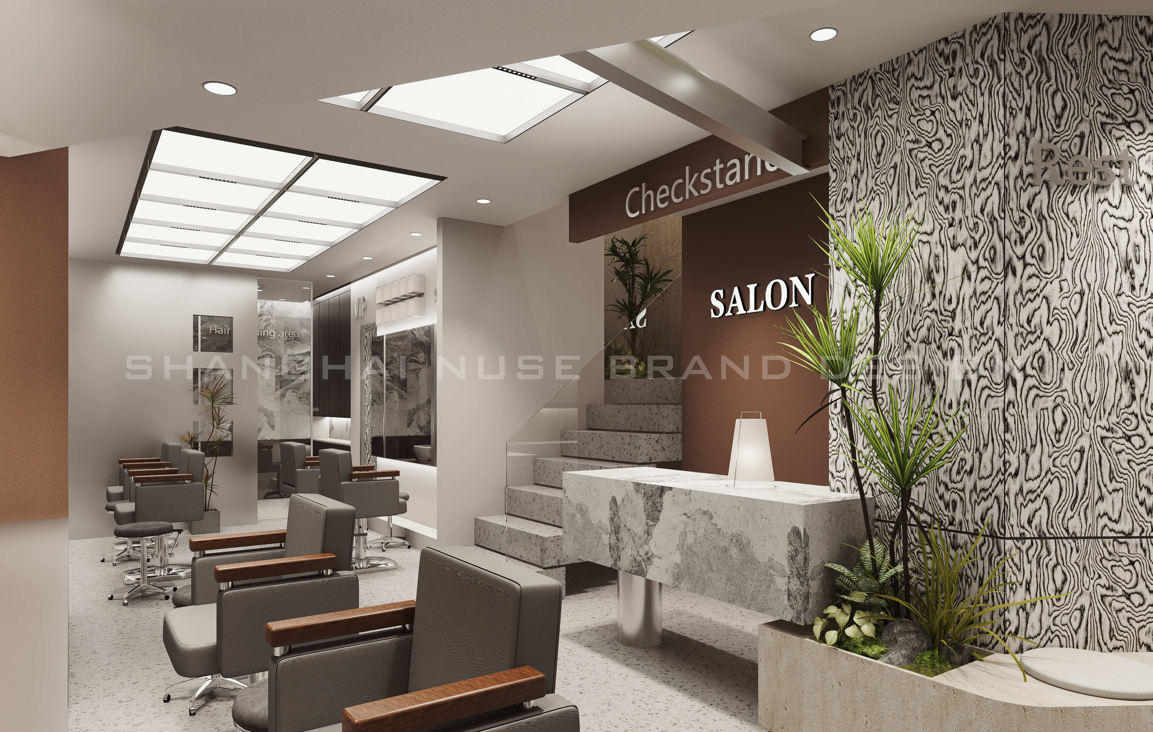 美发店设计丨木村空间设计有限公司-24