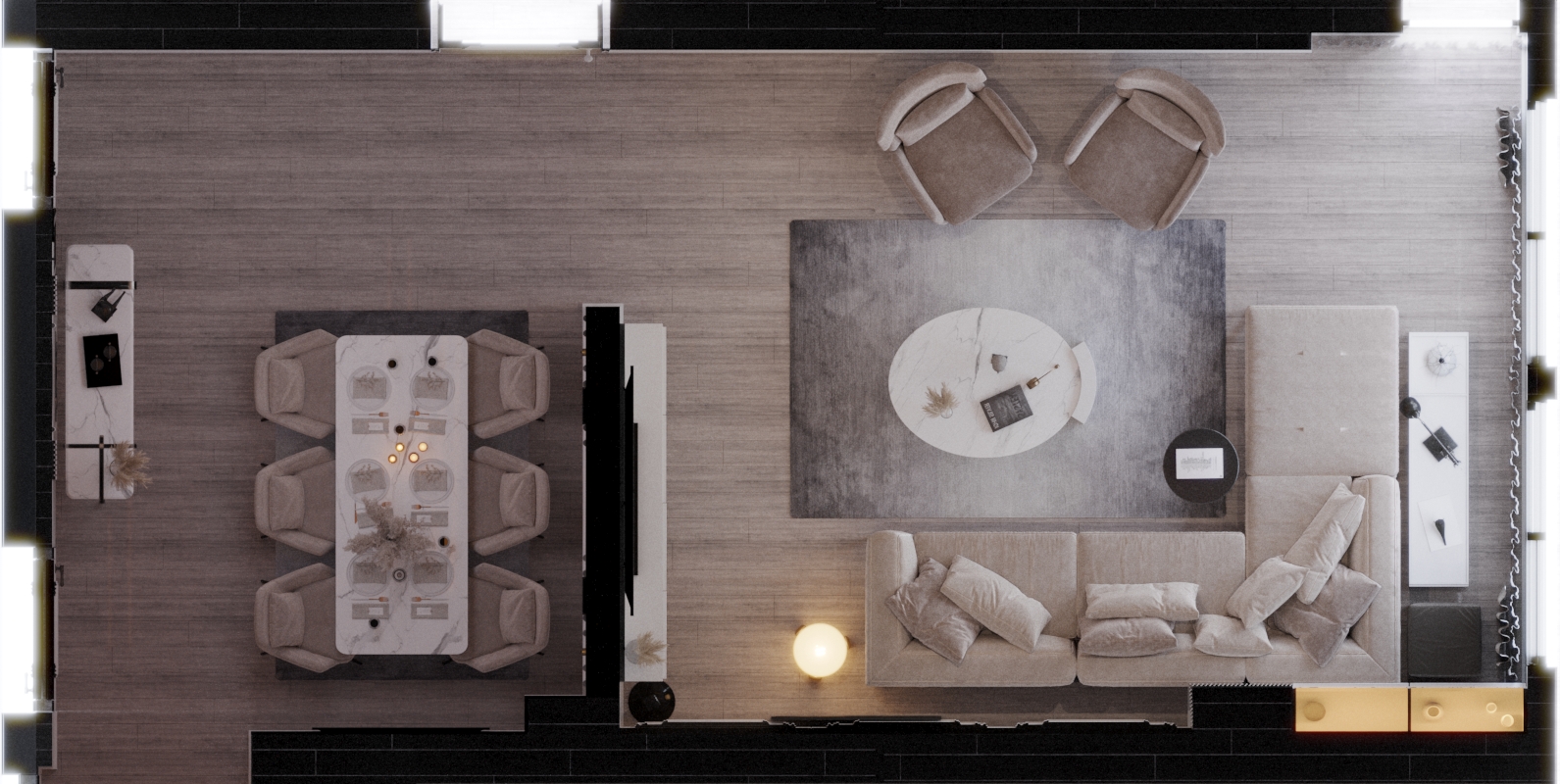 Living area with Dining space Work with : Nevan Shahen-5