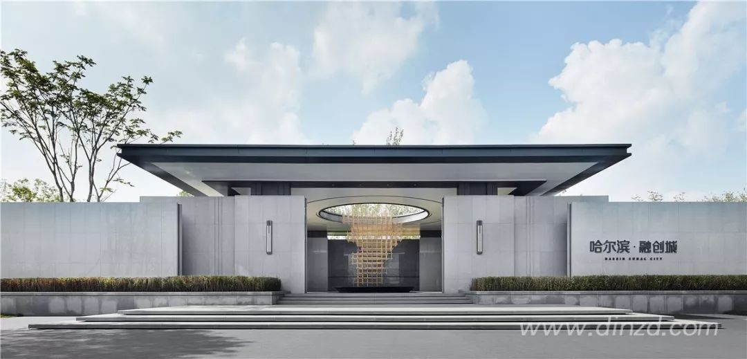 哈尔滨融创城销售中心——现代东方韵律的精致呈现-6
