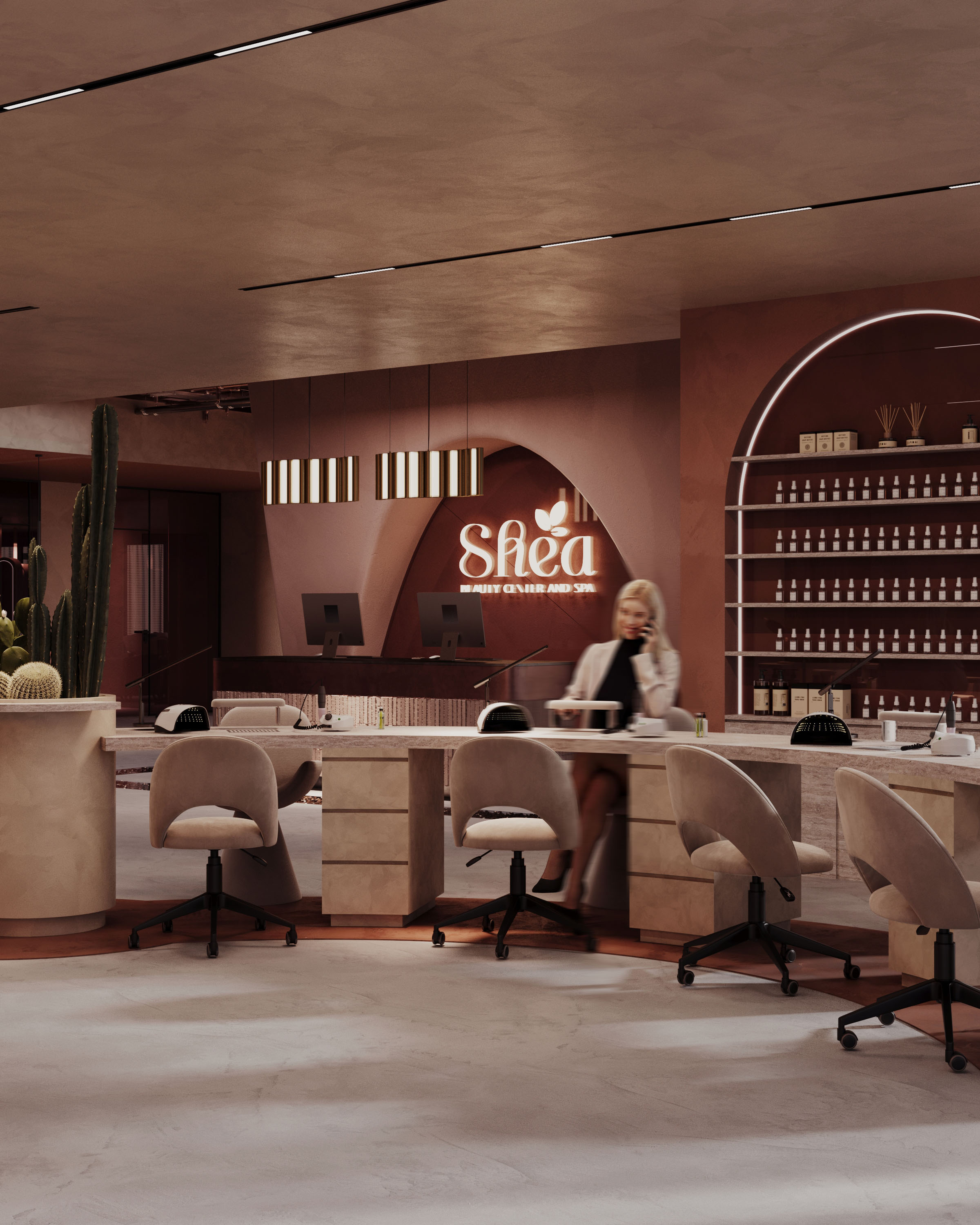 雪亚美容院丨卡塔尔丨A  Plus Design Studio-9