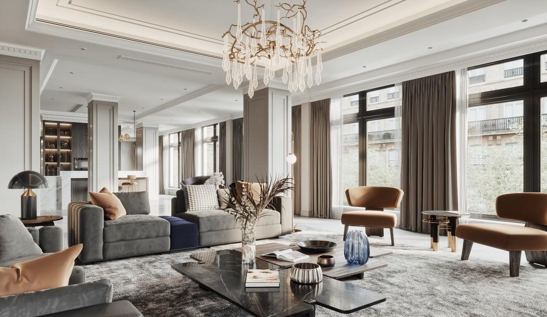 Hzoom 一蒙空间设计事务所打造优雅别墅,打破常规布局-4