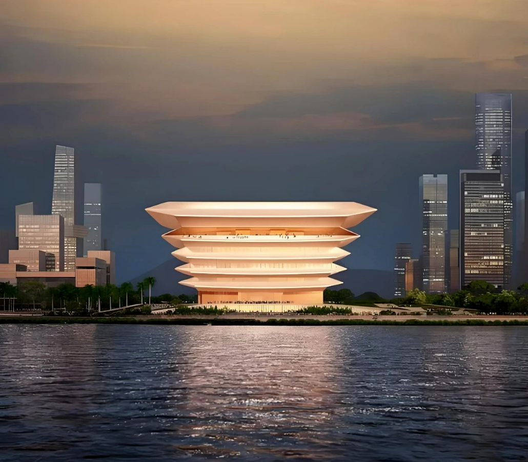 地标翻车！何院士新作被玩坏，深圳前海博物馆“撞脸”泡脚桶？网友：别说，还挺像……-103