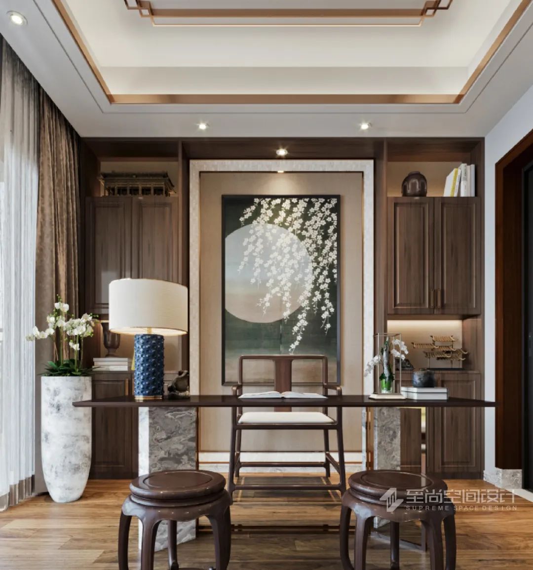 新中式诗意空间，传统与现代的完美融合-48