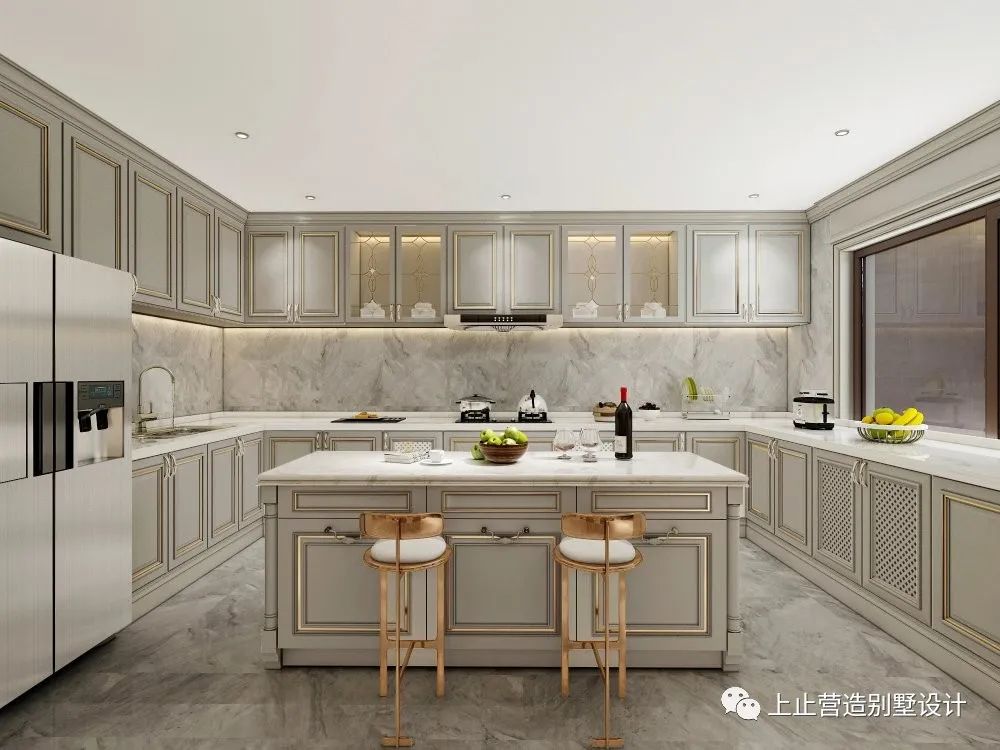 长春观澜湖别墅美式轻奢风设计，细腻质感诠释自在优雅-17