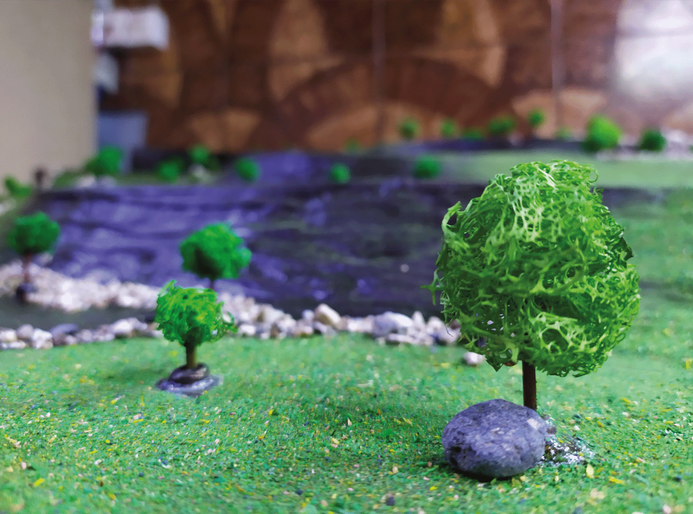 Maquette for a mountainous area-2