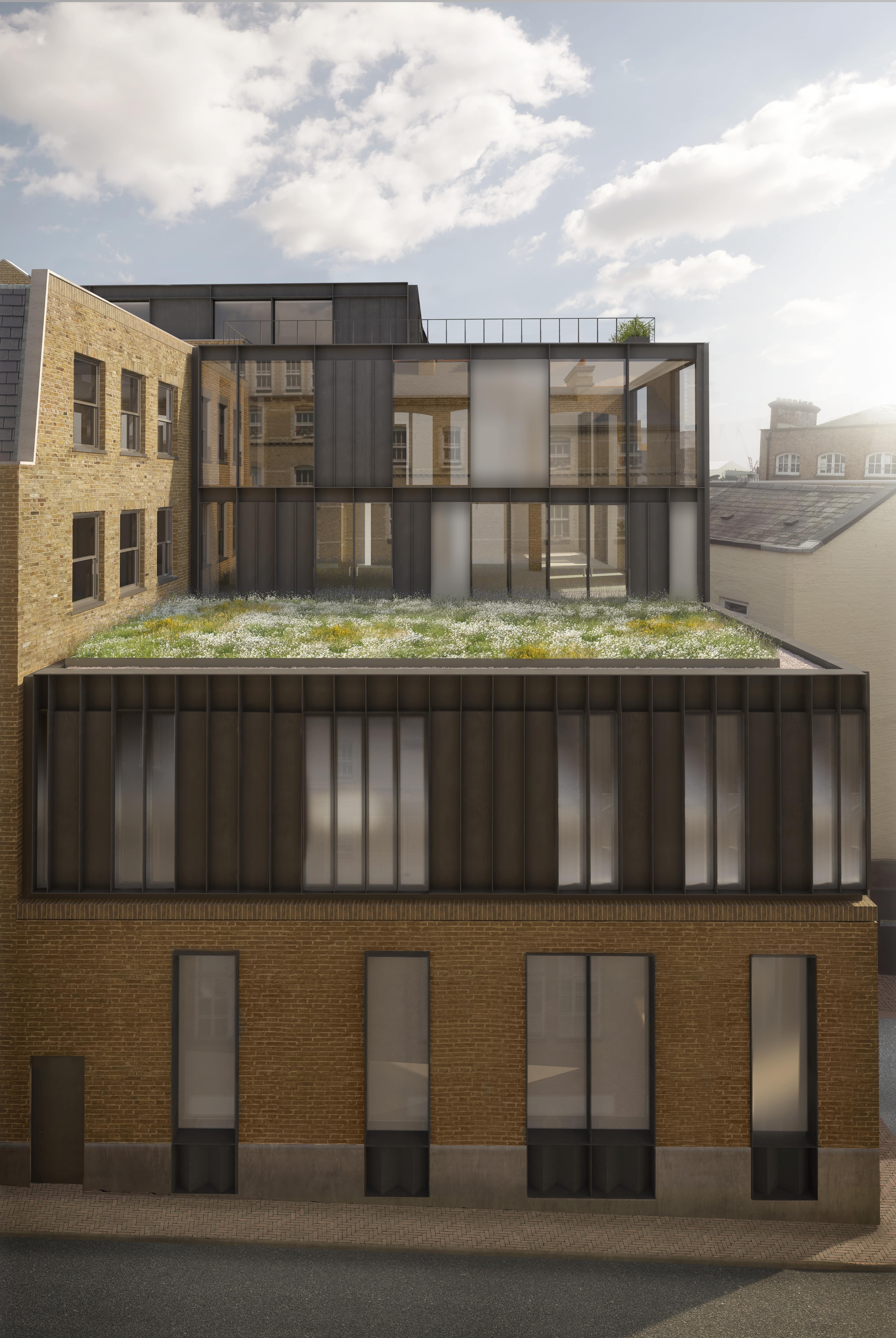 伦敦历史仓库变身现代绿色办公空间-16