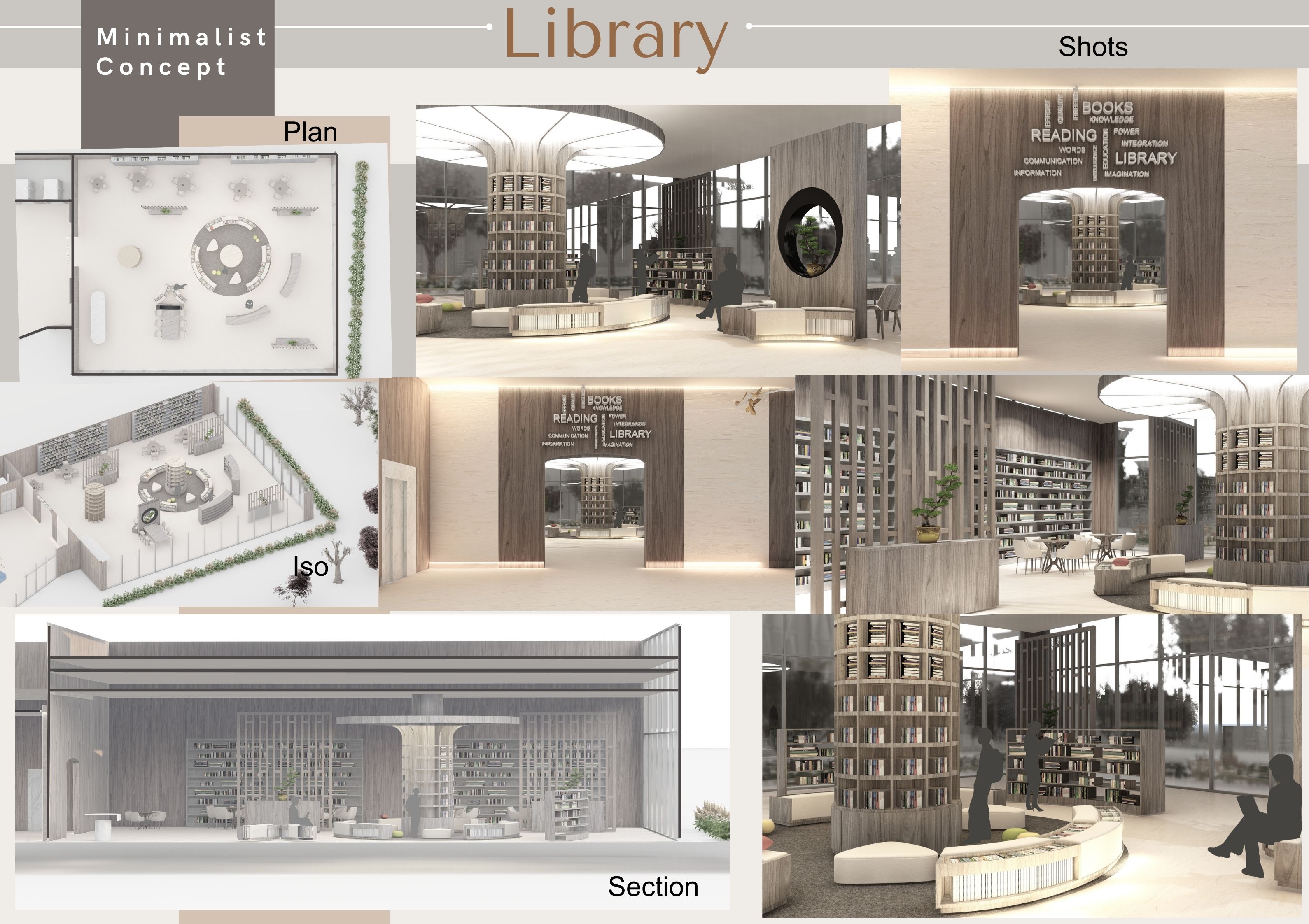 Reception & Library design - 3rd year working bonus-13