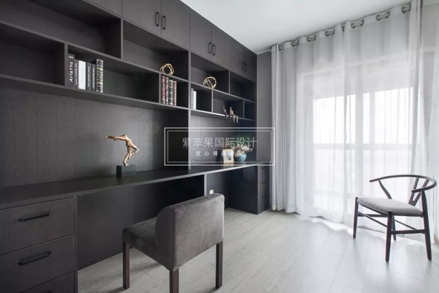 湾流海 160 平米美式家居,用色彩点出自然舒适与品质生活-38