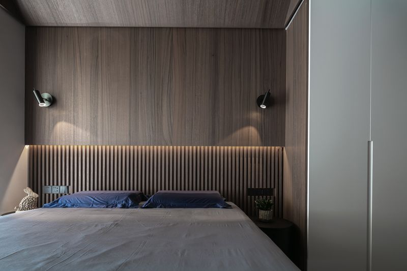 现代简约山语清晖，乐高模型与石材质感的空间对话-23