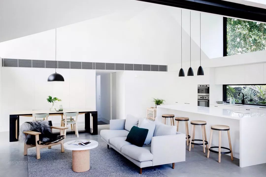 悉尼北海岸 220m²白色系清新庭院住宅设计-4