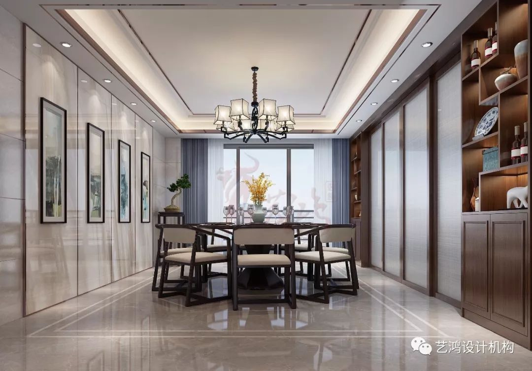 新中式风格高档住宅设计,传统与现代的完美融合-7