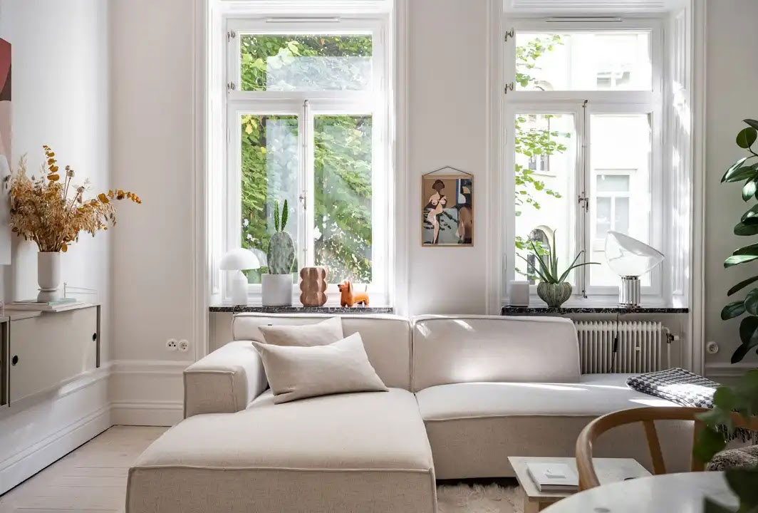 明亮温馨的北欧风格公寓设计-4