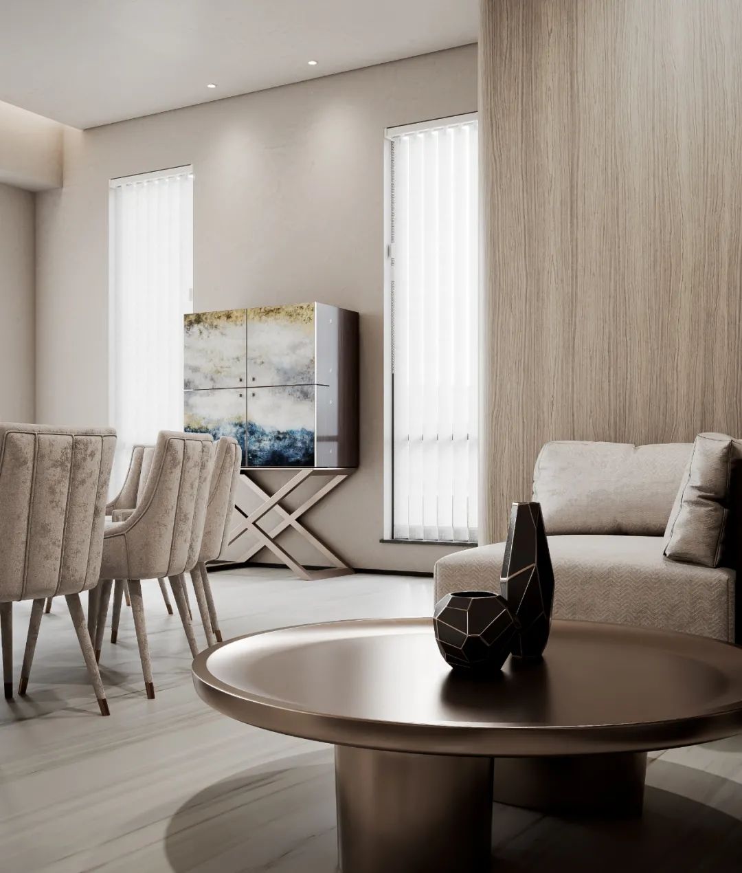 阿玛尼风格别墅设计丨中国湖南丨周笙笙全案设计工作室-17