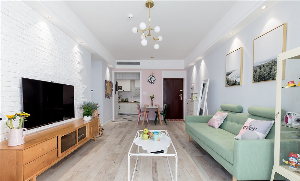 80㎡舒适北欧2室2厅，营造清新舒缓的生活格调-2