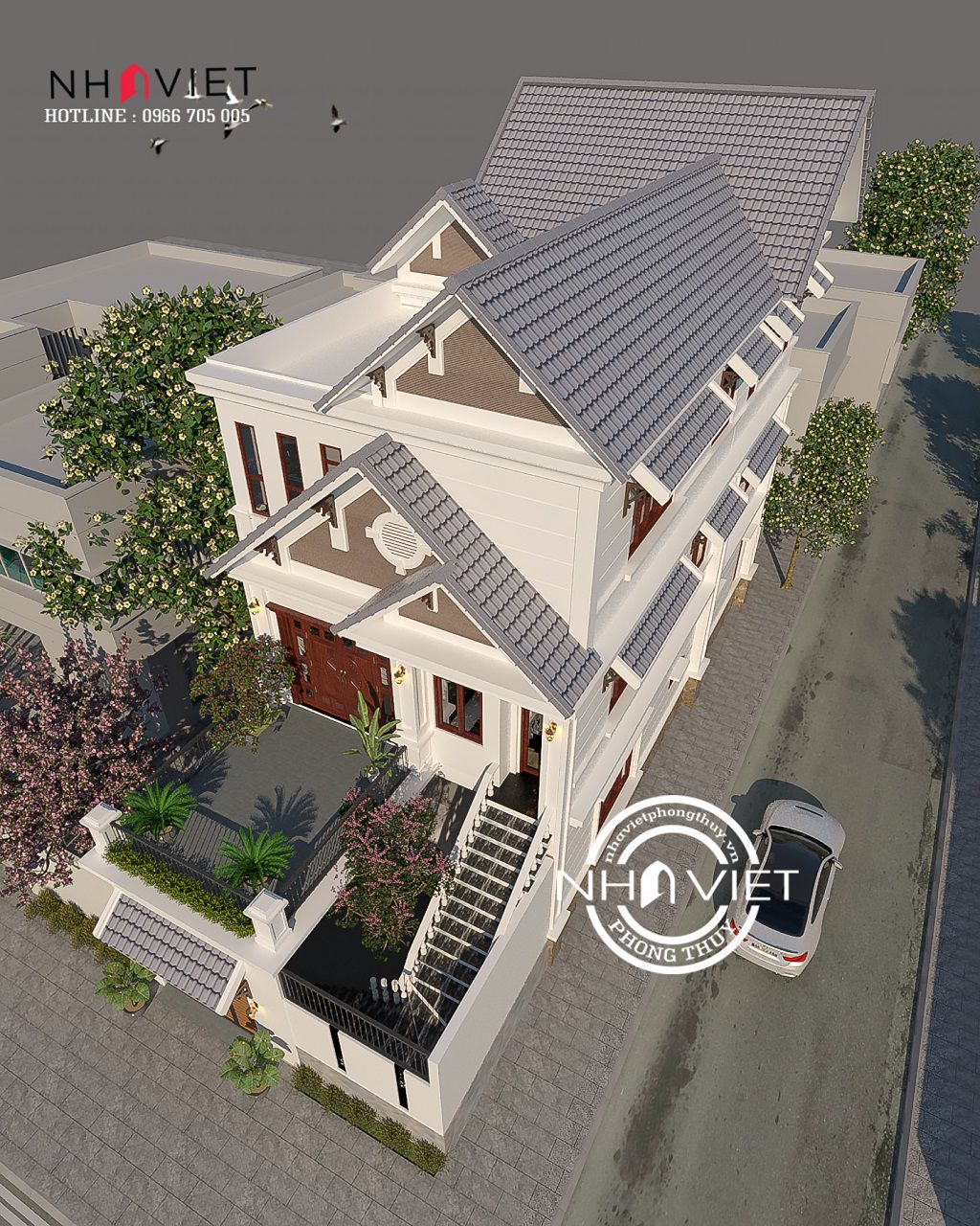 河内丹凤现代3层泰式别墅设计丨越南河内-13