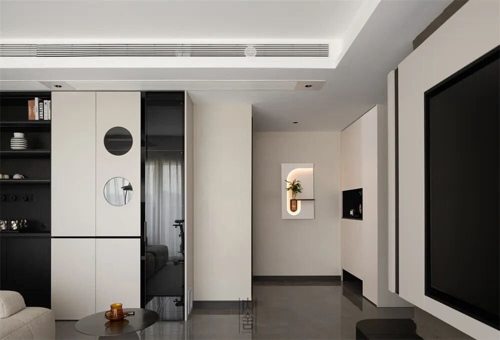 内舍软装丨125㎡现代风四室改两室，放大视野，实现储物自由！-10