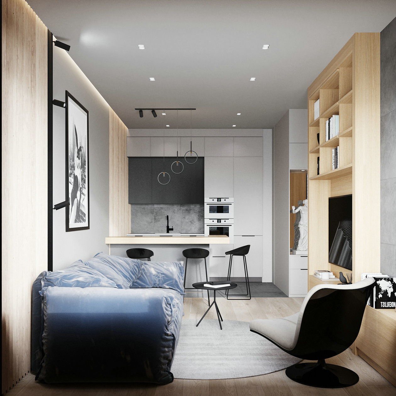 莫斯科小空间公寓设计丨俄罗斯莫斯科-4