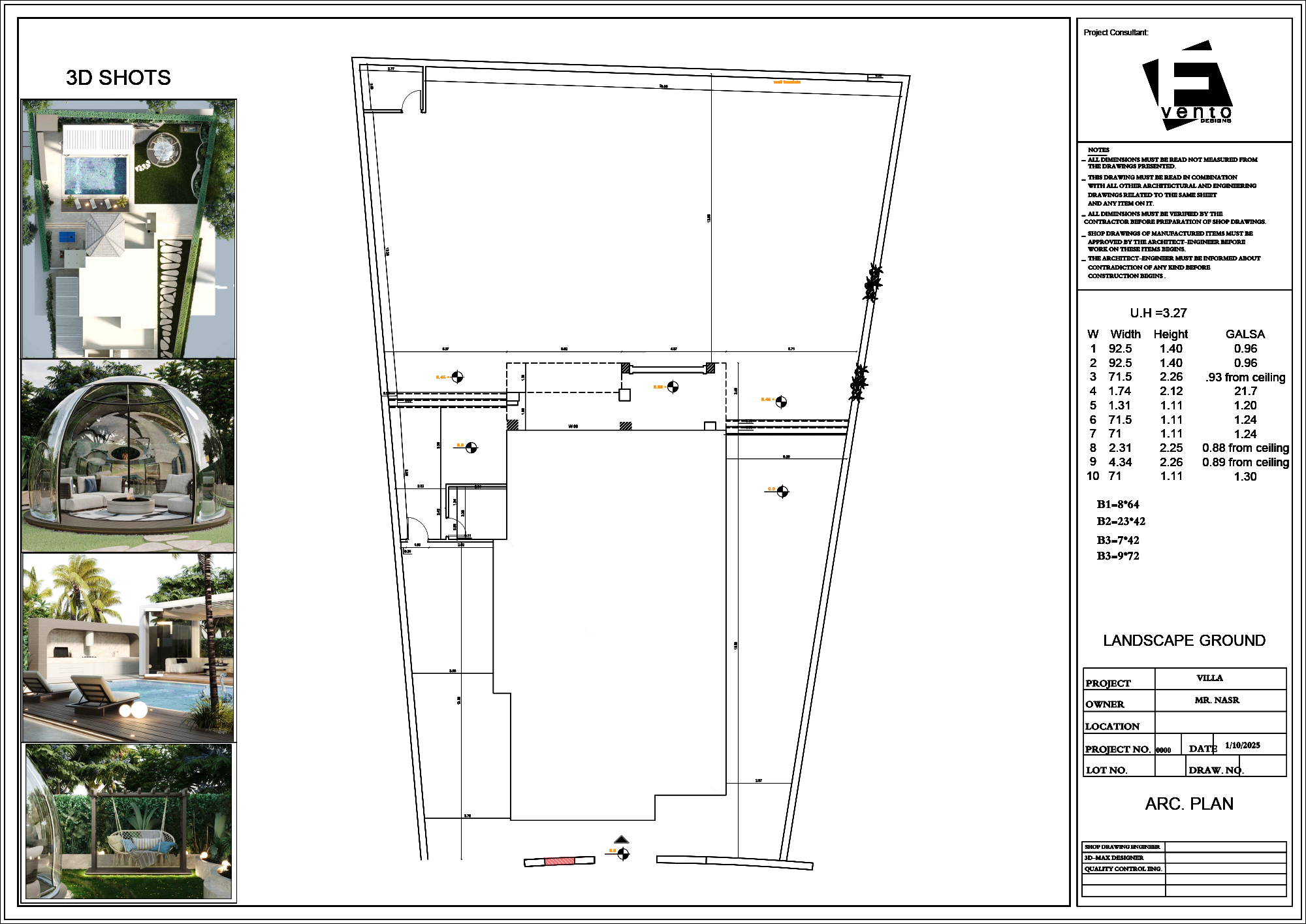 Technical landscape Villa Nasr-4