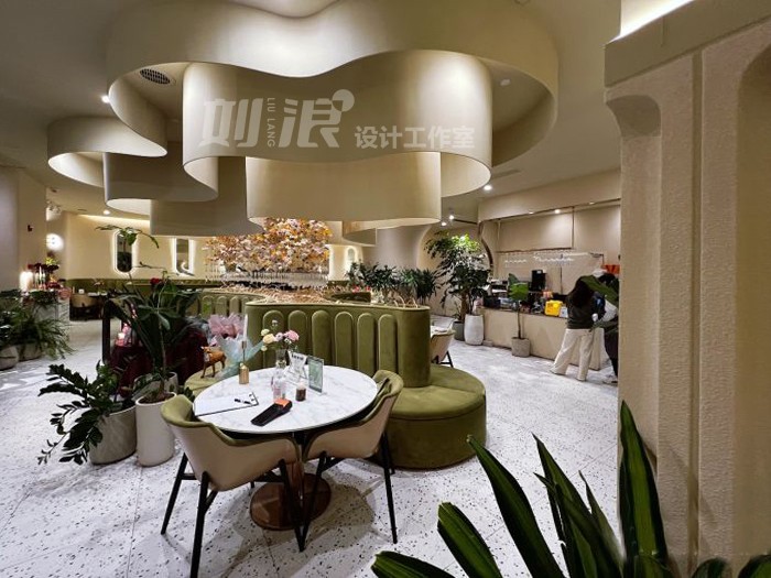 网红餐厅设计 西餐厅 花园餐厅 餐饮设计公司 商业设计-9