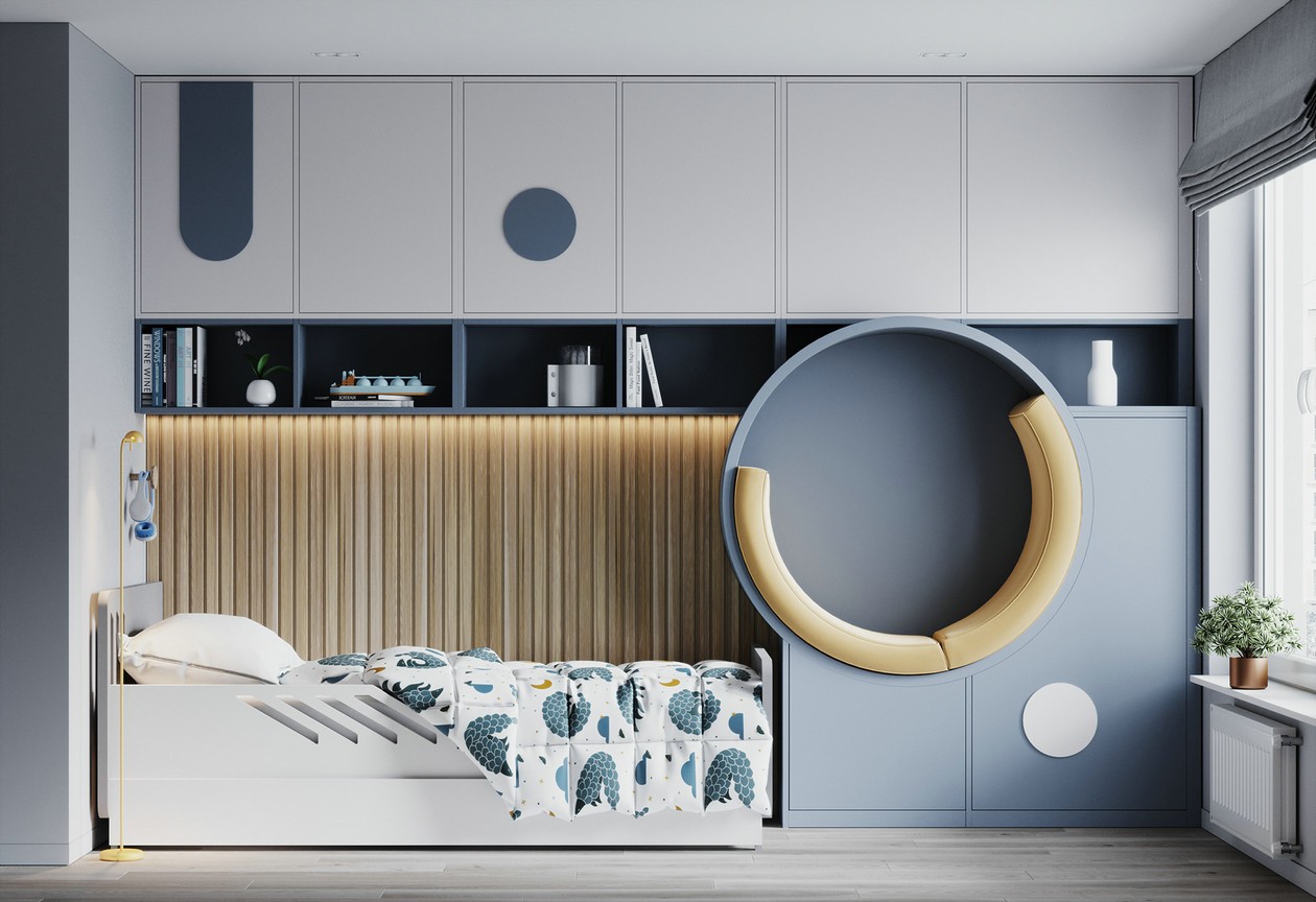 95㎡清爽原木风 纯粹自然的空间气质-12