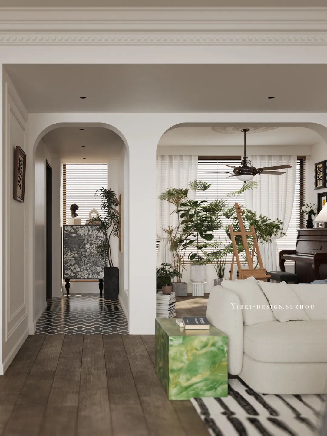 法式浪漫艺术气息居家空间设计丨中国苏州丨YIBEI DESIGN-16