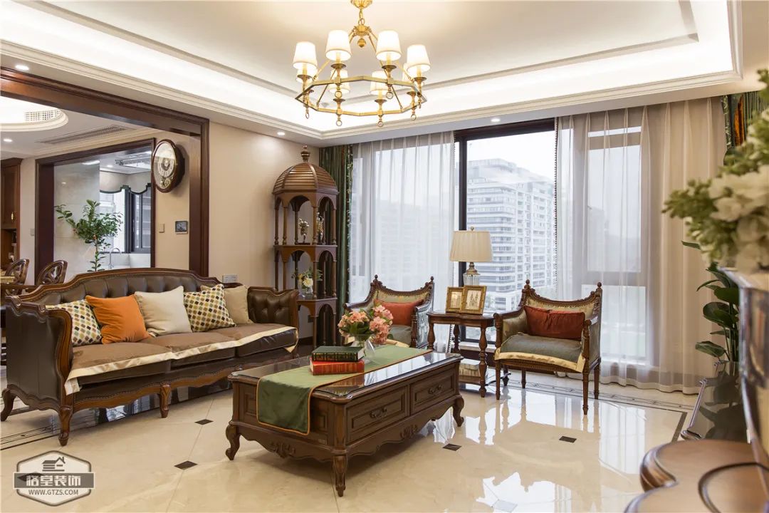 美式风情演绎,打造休闲浪漫生活空间丨格堂装饰-7