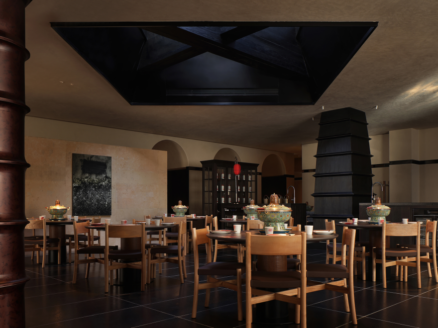 金昆阁·铜锅涮肉丨中国西安丨屋里门外设计-50