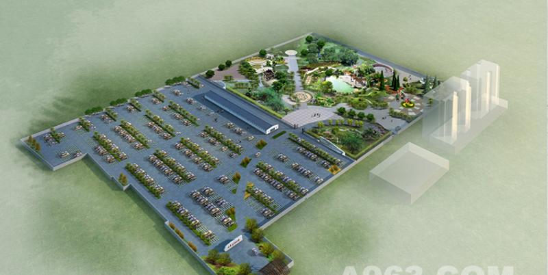 环形停车场设计方案 | 高效利用空间,绿化生态共存-5