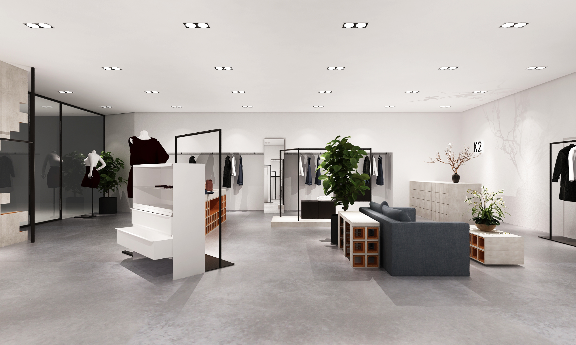 K2 高级女装设计店的砖墙艺术-11