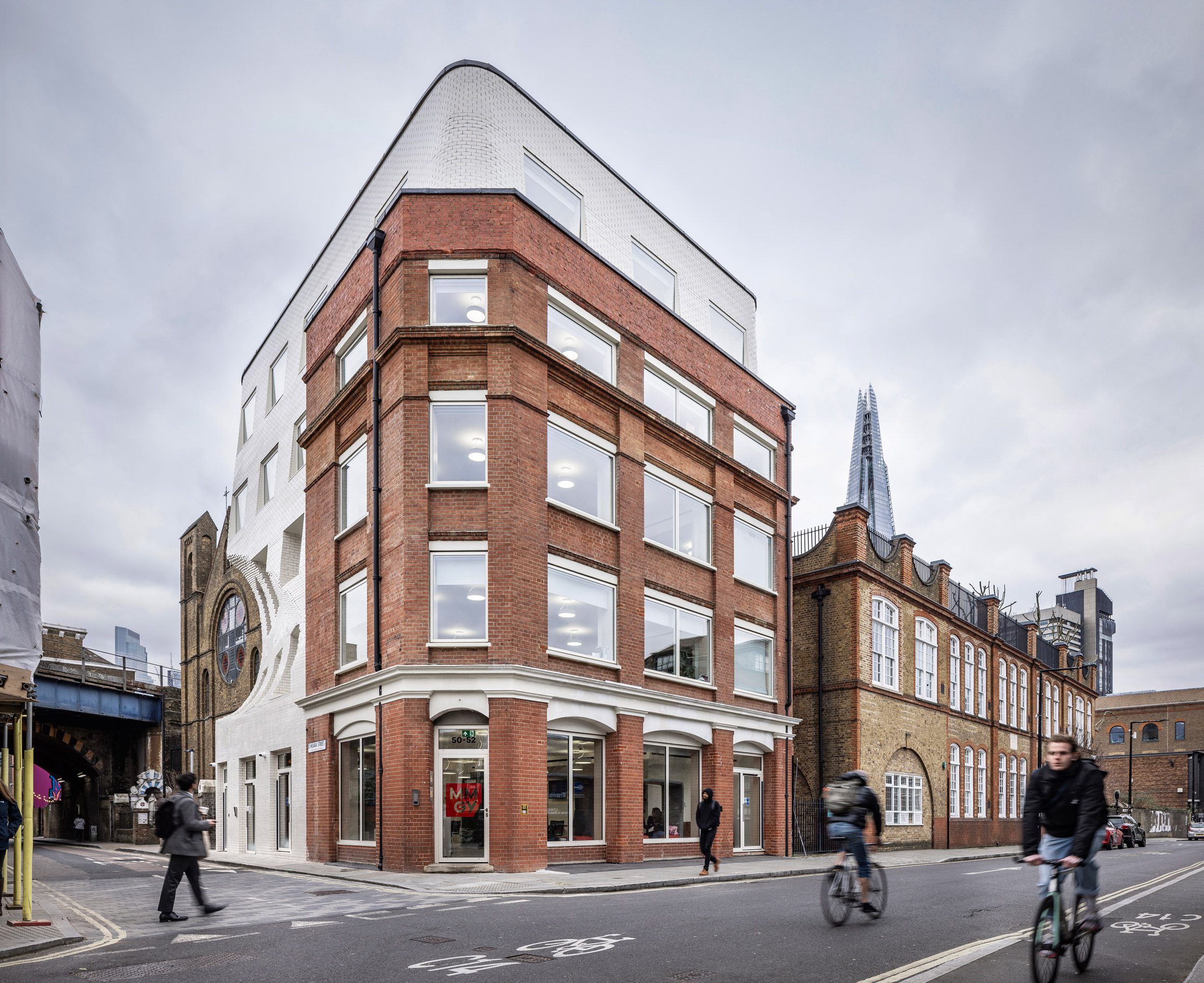 Corstorphine & Wright carves scoop into office facade to celebrate neighbouring church-11