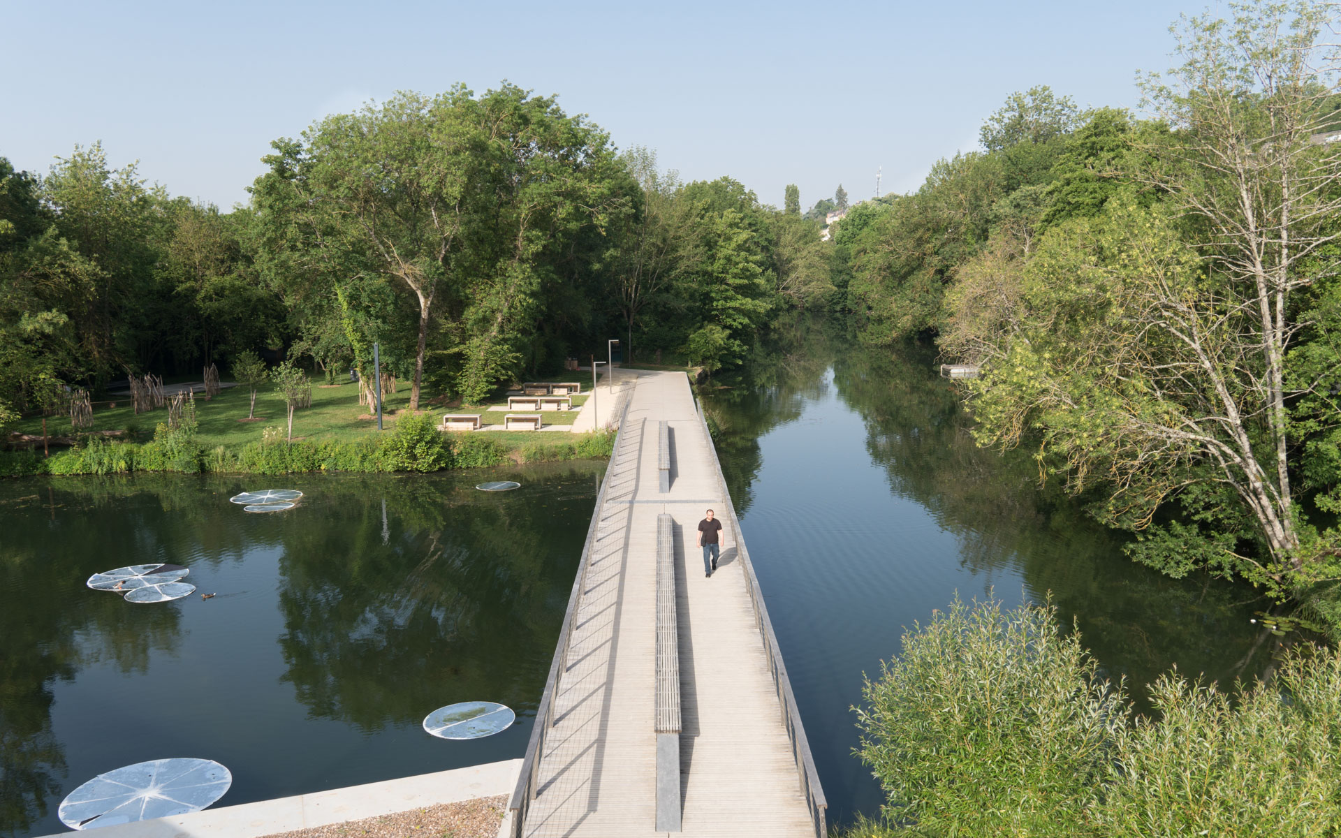 Ile de Tison Foobridge and Cultural Space | Dietmar Feichtinger Architectes-18