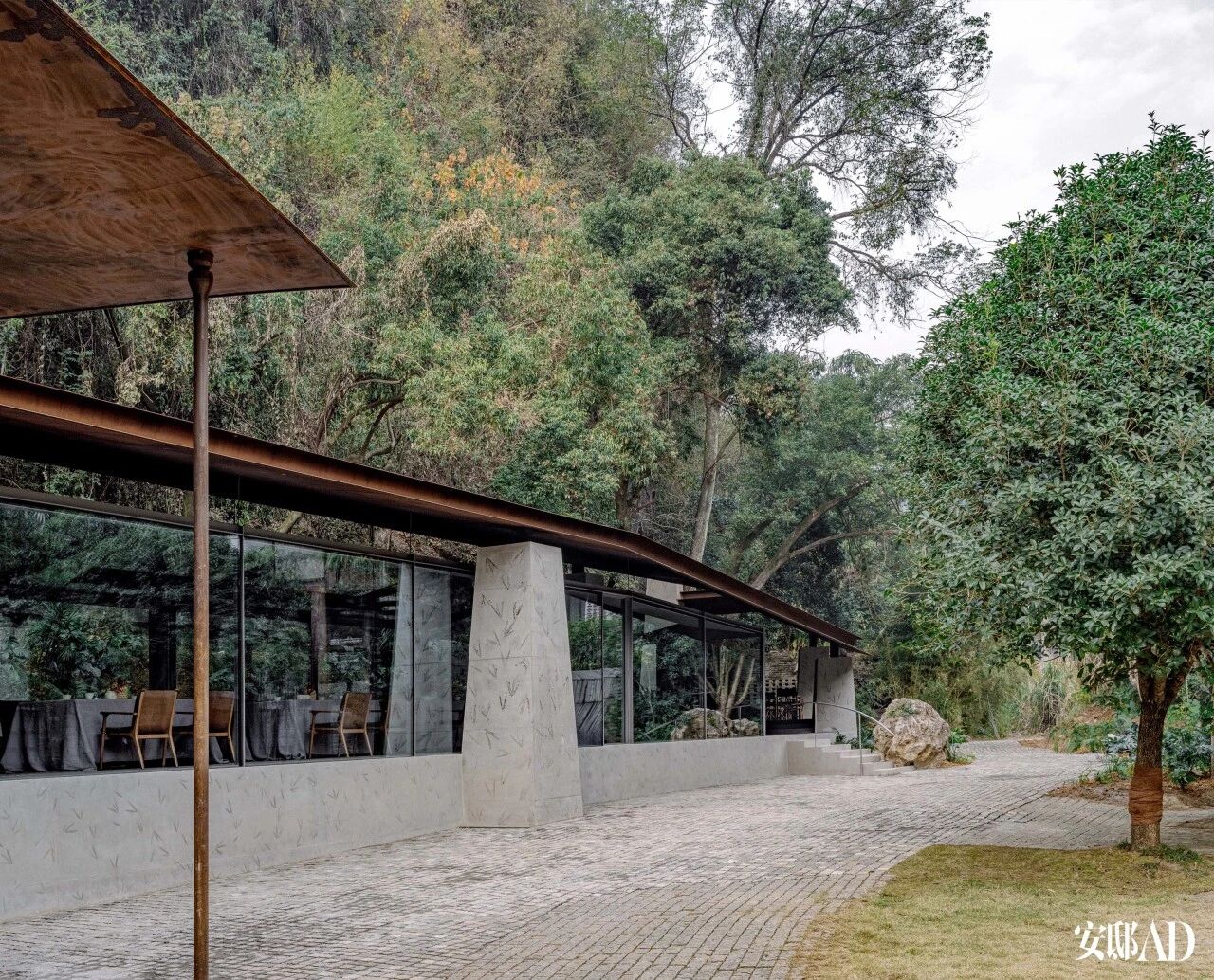 阳朔糖舍曲水餐厅丨中国桂林丨郭廖辉建筑工作室-14
